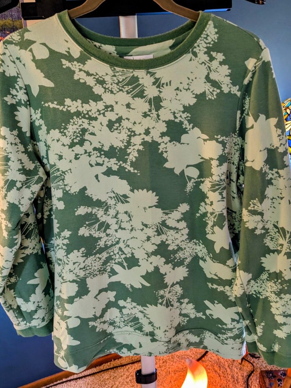 Denim&Co Active, D&Co Beautiful Vivid Green Top  Medium Pristine!